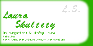 laura skultety business card